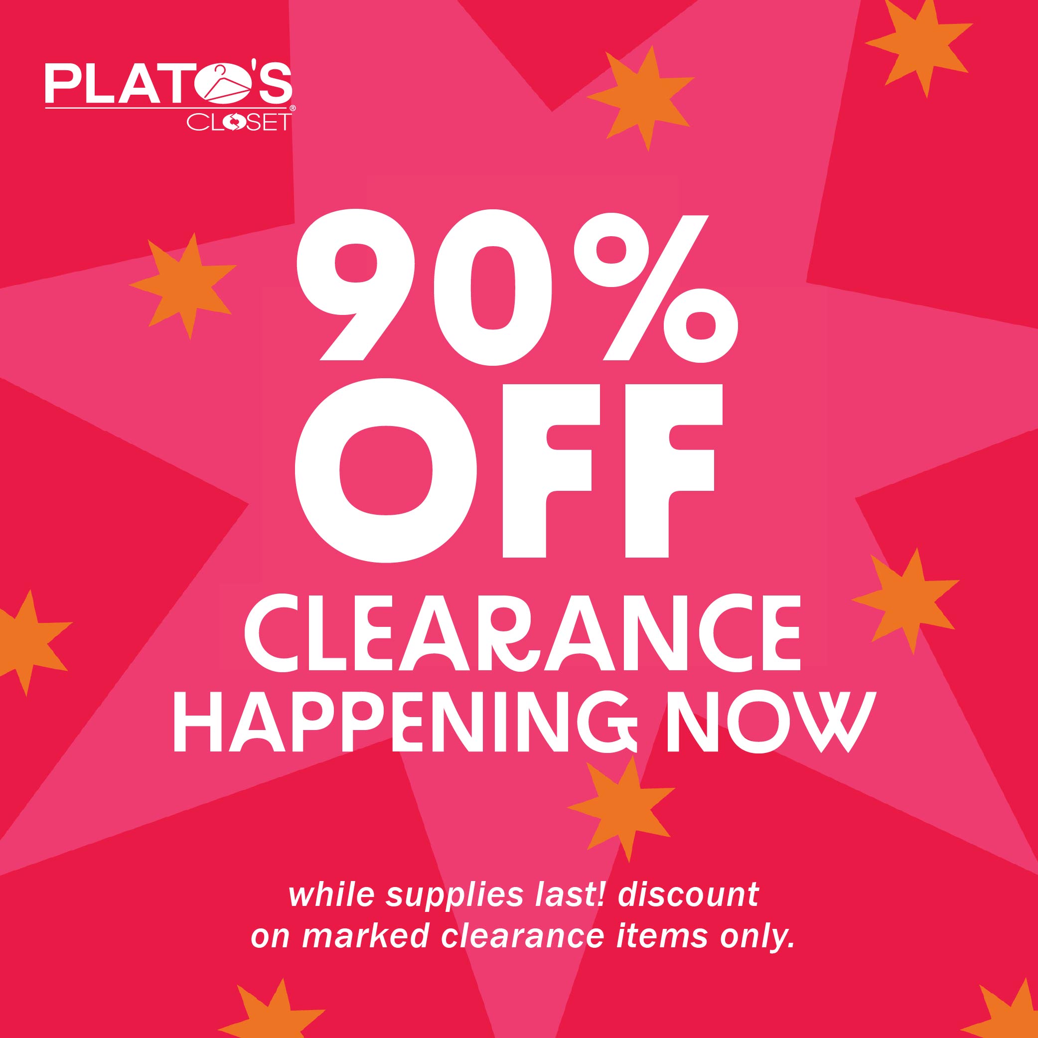 90% Off Clearance